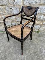 Single English Regency Painted Armchair (3 of 6) Single English Regency Painted Armchair (3 of 6)