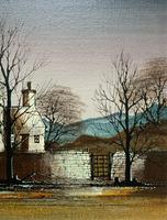 Ronald Folland (1932-1999) Original Signed Winter Village Landscape Oil Painting (5 of 12) Ronald Folland (1932-1999) Original Signed Winter Village Landscape Oil Painting (5 of 12)