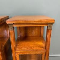 Unusual Pair of Victorian Satinwood Antique Cabinets (2 of 6) Unusual Pair of Victorian Satinwood Antique Cabinets (2 of 6)
