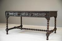 Antique Anglo Indian Carved Padouk Library Table (8 of 34) Antique Anglo Indian Carved Padouk Library Table (8 of 34)