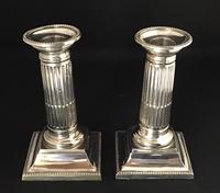 Pair of Silver Plated Corinthian Column Candlesticks (3 of 5) Pair of Silver Plated Corinthian Column Candlesticks (3 of 5)