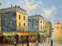 Fine Large Original Vintage Parisian Street Cityscape Impressionist Oil Painting (6 of 11) Fine Large Original Vintage Parisian Street Cityscape Impressionist Oil Painting (6 of 11)