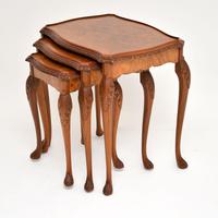 Queen Anne Style Burr Walnut Nest of Tables (4 of 8) Queen Anne Style Burr Walnut Nest of Tables (4 of 8)