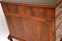 Large Antique Walnut Leather Top Pedestal Desk (7 of 12) Large Antique Walnut Leather Top Pedestal Desk (7 of 12)