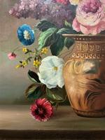Striking Early 1900s Antique Large Floral Display Oil on Canvas Painting (9 of 12) Striking Early 1900s Antique Large Floral Display Oil on Canvas Painting (9 of 12)