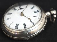 Antique Silver Pair Case Pocket Watch Fusee Verge Escapement Key Wind Enamel Dial Richardson London (11 of 13) Antique Silver Pair Case Pocket Watch Fusee Verge Escapement Key Wind Enamel Dial Richardson London (11 of 13)