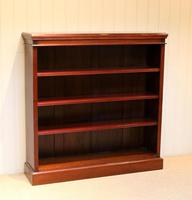 Mahogany Finish Rowan Wood Open Bookcase (4 of 10) Mahogany Finish Rowan Wood Open Bookcase (4 of 10)