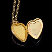 Antique Turquoise Heart 9ct 9K Gold Locket and Chain Necklace (6 of 10) Antique Turquoise Heart 9ct 9K Gold Locket and Chain Necklace (6 of 10)