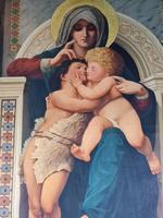 William-Adolphe Bouguereau 'la Rochelle 1825-1905' Copy of Madonna Enthroned (3 of 8) William-Adolphe Bouguereau 'la Rochelle 1825-1905' Copy of Madonna Enthroned (3 of 8)