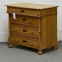Waxed Old Pine Chest of Drawers c.1920 (4 of 4) Waxed Old Pine Chest of Drawers c.1920 (4 of 4)