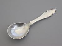 George V Danish Silver Beaded Pattern Caddy Spoon by Georg Jensen of Denmark, with London Import Marks for George Stockwell 1922 (4 of 8) George V Danish Silver Beaded Pattern Caddy Spoon by Georg Jensen of Denmark, with London Import Marks for George Stockwell 1922 (4 of 8)
