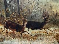 'Chasing The Deer' Beautiful 19th Century Game Hunting Moonlit Landscape Oil Painting (10 of 14) 'Chasing The Deer' Beautiful 19th Century Game Hunting Moonlit Landscape Oil Painting (10 of 14)