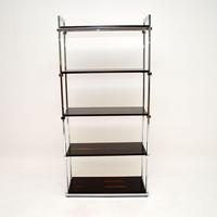 1970's Vintage Rosewood & Chrome Bookcase by Pieff (2 of 9) 1970's Vintage Rosewood & Chrome Bookcase by Pieff (2 of 9)