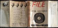 1944 File for Record by Alice Tilton Phoebe Atwood Taylor 1st Edition. (5 of 7) 1944 File for Record by Alice Tilton Phoebe Atwood Taylor 1st Edition. (5 of 7)