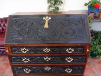 Country Oak Carved Bureau 1760 Superb Fitted Interior (12 of 14) Country Oak Carved Bureau 1760 Superb Fitted Interior (12 of 14)