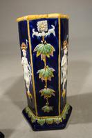 Very Rare Pair of Late 19th Century Majolica Stick Stands (5 of 5) Very Rare Pair of Late 19th Century Majolica Stick Stands (5 of 5)