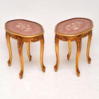 Pair of Antique French Style Giltwood Side Tables (4 of 10) Pair of Antique French Style Giltwood Side Tables (4 of 10)