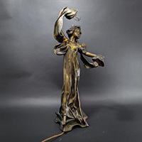 Art Nouveau Spelter Lamp (2 of 5) Art Nouveau Spelter Lamp (2 of 5)
