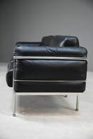 LC3 Style Black Leather & Chrome 3 Seater Sofa (16 of 22) LC3 Style Black Leather & Chrome 3 Seater Sofa (16 of 22)