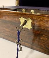 Superb Antique Victorian Rosewood Brass Bound Writing Slope Box (12 of 15) Superb Antique Victorian Rosewood Brass Bound Writing Slope Box (12 of 15)