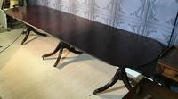 Mahogany Triple Pedestal Dining Table (5 of 10) Mahogany Triple Pedestal Dining Table (5 of 10)