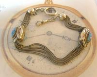 Antique Pocket Watch Chain 1880s Victorian Silver Nickel & Enamel Fancy Albert (4 of 11) Antique Pocket Watch Chain 1880s Victorian Silver Nickel & Enamel Fancy Albert (4 of 11)