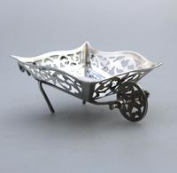 Rare Solid Silver Novelty Wheelbarrow Dish c.1908 (2 of 8) Rare Solid Silver Novelty Wheelbarrow Dish c.1908 (2 of 8)