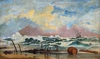 Large Spectacular 19th Century British Seascape Oil Painting - Shipwreck in Rough Seas! (2 of 13) Large Spectacular 19th Century British Seascape Oil Painting - Shipwreck in Rough Seas! (2 of 13)