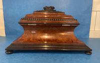 Victorian Burr Cedar & Ebony Shaped Tea Caddy (6 of 20) Victorian Burr Cedar & Ebony Shaped Tea Caddy (6 of 20)