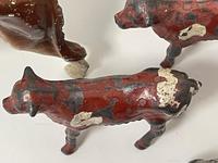 Set Miniature Antique French Lead Cold Painted Farm Animals Cow Calves Sheep (7 of 20) Set Miniature Antique French Lead Cold Painted Farm Animals Cow Calves Sheep (7 of 20)