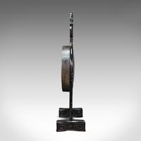 Antique Dinner Gong, Oriental, Ebonised Teak Stand, Chinoiserie, Victorian, 1880 (4 of 12) Antique Dinner Gong, Oriental, Ebonised Teak Stand, Chinoiserie, Victorian, 1880 (4 of 12)