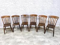 Matched Set of 6 Farmhouse Kitchen Chairs (2 of 5) Matched Set of 6 Farmhouse Kitchen Chairs (2 of 5)