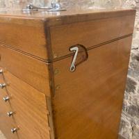 Mahogany Dentist Cabinet with Chrome Handle (2 of 9) Mahogany Dentist Cabinet with Chrome Handle (2 of 9)