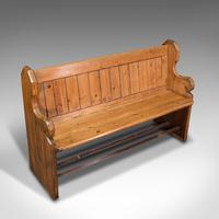 Antique Hallway Bench, English, Pine, Reception, Pew, Ecclesiastic, Victorian (7 of 12) Antique Hallway Bench, English, Pine, Reception, Pew, Ecclesiastic, Victorian (7 of 12)
