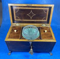 Regency Mahogany Twin Lidded Tea Caddy (15 of 17) Regency Mahogany Twin Lidded Tea Caddy (15 of 17)
