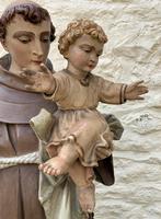 Exceptional Early 1900's Signed 39'' Carved Sculpture Statue St Anthony & Jesus (10 of 18) Exceptional Early 1900's Signed 39'' Carved Sculpture Statue St Anthony & Jesus (10 of 18)