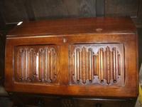 Linenfold Oak Drop Front Bureau (2 of 4) Linenfold Oak Drop Front Bureau (2 of 4)