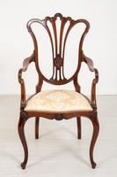 Pretty Mahogany Open Carver Chair (3 of 8) Pretty Mahogany Open Carver Chair (3 of 8)