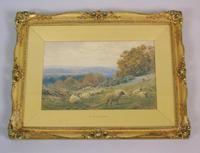 19th Century Watercolour Frederick Williamson Shepherd at Rest With His Flock (8 of 9) 19th Century Watercolour Frederick Williamson Shepherd at Rest With His Flock (8 of 9)
