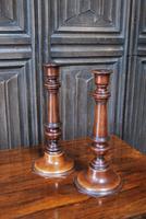 Pair of 19th Century Wooden Candlesticks (2 of 4) Pair of 19th Century Wooden Candlesticks (2 of 4)