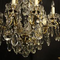 French Gilded Bronze & Crystal 11 Light Birdcage Chandelier (8 of 10) French Gilded Bronze & Crystal 11 Light Birdcage Chandelier (8 of 10)