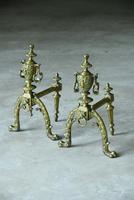 Pair of Brass Fire Dogs (6 of 12) Pair of Brass Fire Dogs (6 of 12)