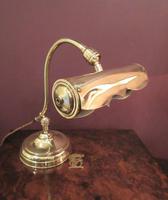 Antique Edwardian Polished Brass Adjustable Desk Lamp (2 of 6) Antique Edwardian Polished Brass Adjustable Desk Lamp (2 of 6)