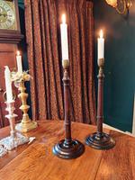 19th Century Wooden Turned Candlesticks (3 of 8) 19th Century Wooden Turned Candlesticks (3 of 8)