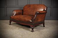 Hand Dyed Chestnut Leather & Mahogany Club Suite (8 of 19) Hand Dyed Chestnut Leather & Mahogany Club Suite (8 of 19)