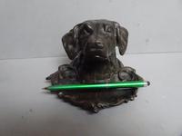 Antique Bronze Inkwell - Dog's Head (4 of 6) Antique Bronze Inkwell - Dog's Head (4 of 6)