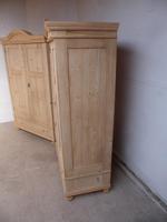 Pair of Antique Pine Cottage / Low Knockdown Wardrobes to wax / paint (6 of 12) Pair of Antique Pine Cottage / Low Knockdown Wardrobes to wax / paint (6 of 12)