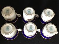 Beautiful Set of 6 Victorian Coalport Floral Decorated Coffee Cans & Saucers (7 of 7) Beautiful Set of 6 Victorian Coalport Floral Decorated Coffee Cans & Saucers (7 of 7)