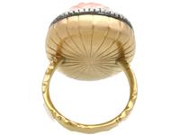 Carved Hardstone & 1.62ct Diamond, 18ct Yellow Gold Dress Ring - Antique c.1770 (4 of 9) Carved Hardstone & 1.62ct Diamond, 18ct Yellow Gold Dress Ring - Antique c.1770 (4 of 9)