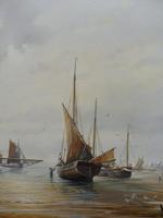 Large Oil on Canvas Marine Seascape Listed Artist Bill Haines (10 of 13) Large Oil on Canvas Marine Seascape Listed Artist Bill Haines (10 of 13)